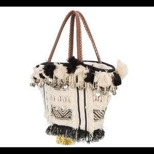 Figue Mini TukTuk Tote Boho Lux Handmade Bag Ivory